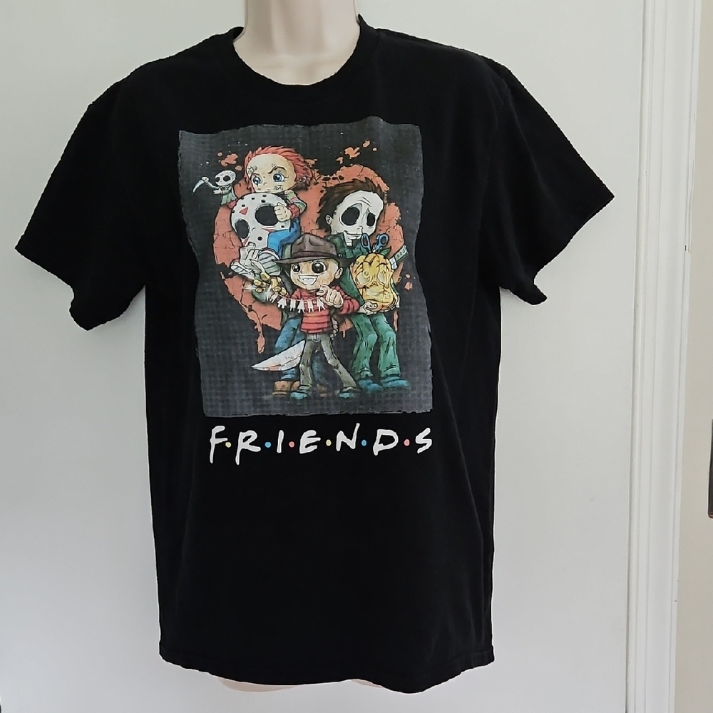 Friends Horror Halloween Parody Shirt Size M